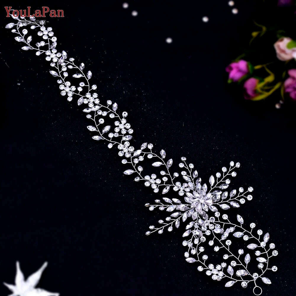 YouLaPan HP242 Wedding Headwear Headdresses for Girlfriend Fascinators Headband Bridal Hair Accessories Fashion Woman Tiara - KIMLUD