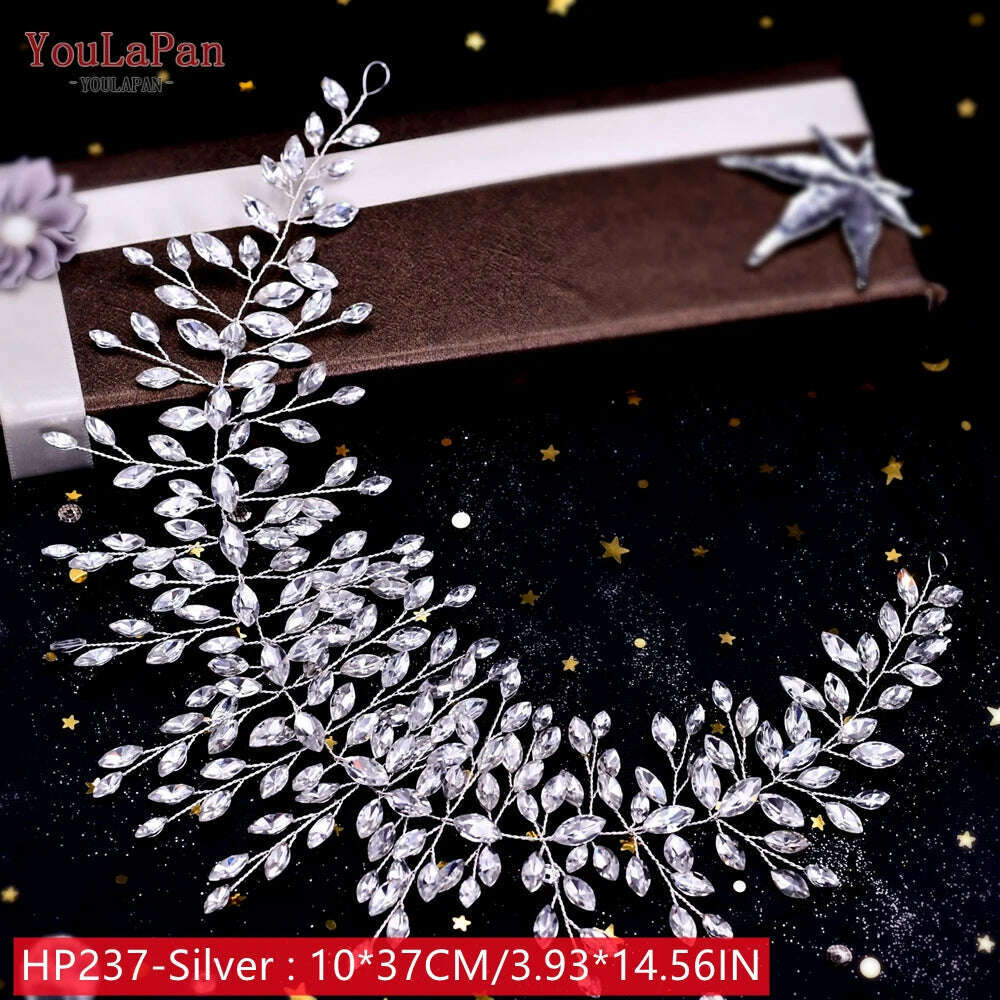 YouLaPan HP242 Wedding Headwear Headdresses for Girlfriend Fascinators Headband Bridal Hair Accessories Fashion Woman Tiara - KIMLUD