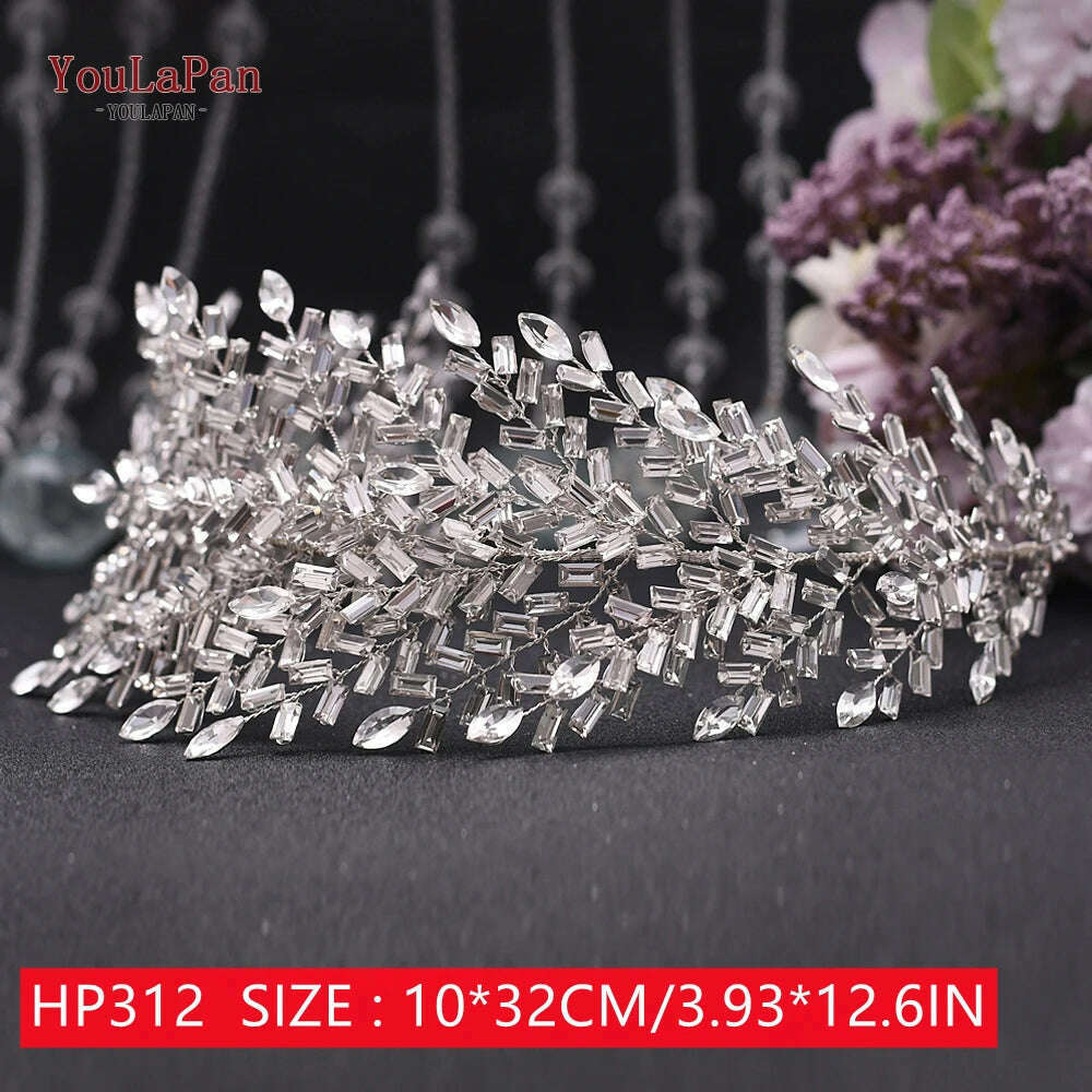 YouLaPan HP242 Wedding Headwear Headdresses for Girlfriend Fascinators Headband Bridal Hair Accessories Fashion Woman Tiara - KIMLUD