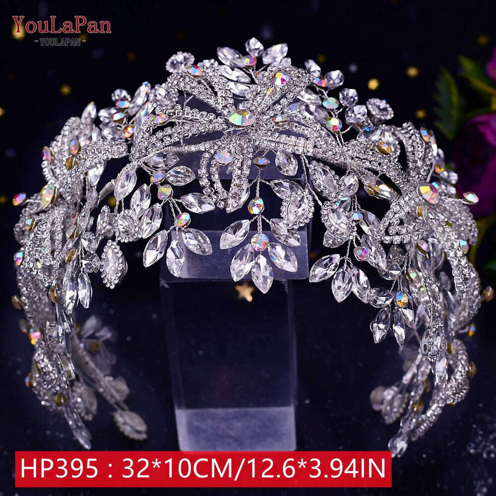 YouLaPan HP242 Wedding Headwear Headdresses for Girlfriend Fascinators Headband Bridal Hair Accessories Fashion Woman Tiara - KIMLUD
