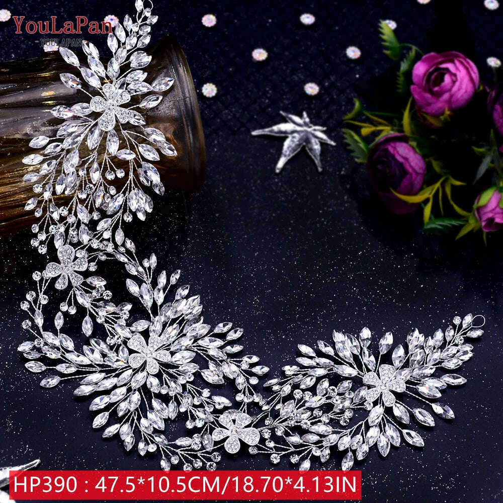 YouLaPan HP242 Wedding Headwear Headdresses for Girlfriend Fascinators Headband Bridal Hair Accessories Fashion Woman Tiara - KIMLUD