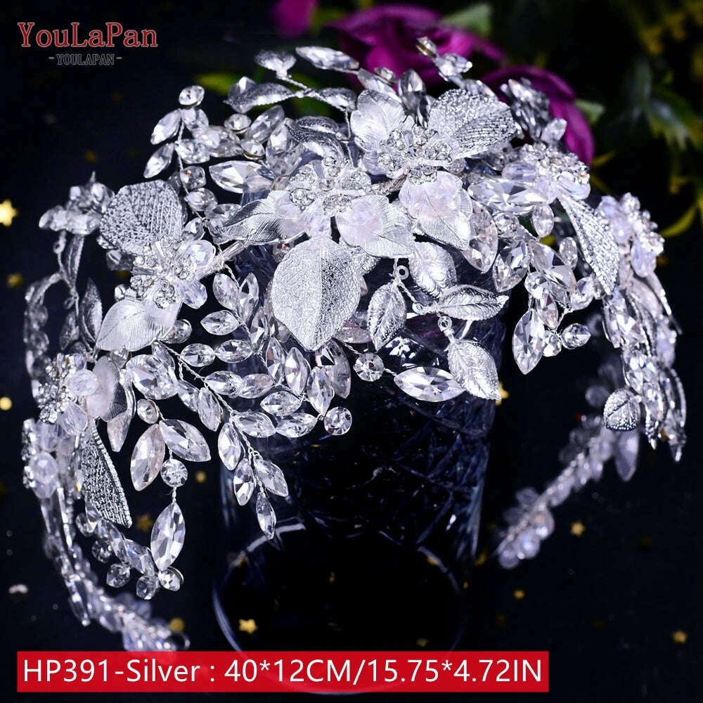 YouLaPan HP242 Wedding Headwear Headdresses for Girlfriend Fascinators Headband Bridal Hair Accessories Fashion Woman Tiara - KIMLUD