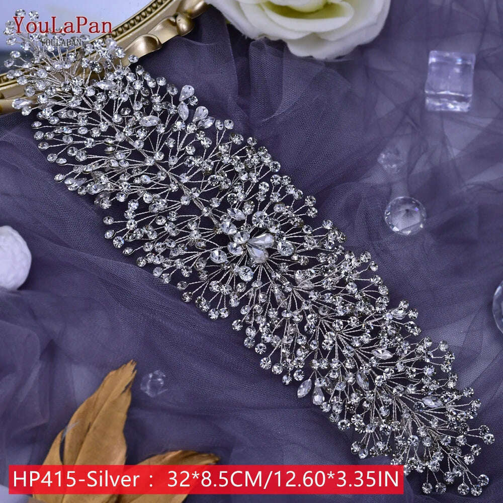YouLaPan HP242 Wedding Headwear Headdresses for Girlfriend Fascinators Headband Bridal Hair Accessories Fashion Woman Tiara - KIMLUD