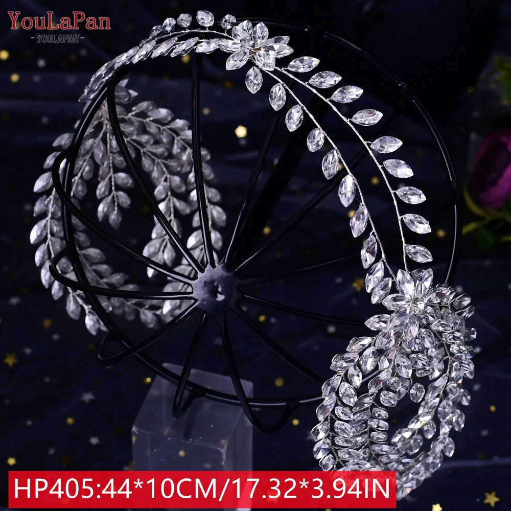 YouLaPan HP242 Wedding Headwear Headdresses for Girlfriend Fascinators Headband Bridal Hair Accessories Fashion Woman Tiara - KIMLUD