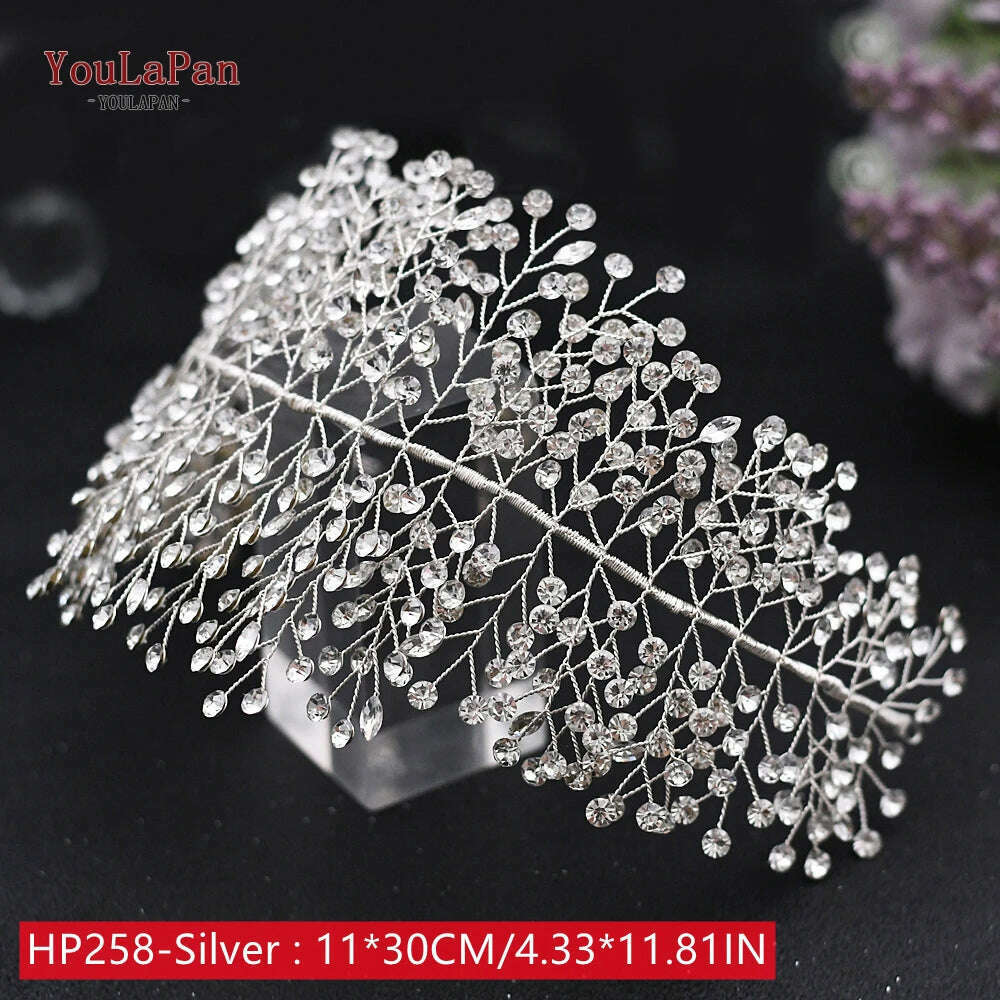 YouLaPan HP242 Wedding Headwear Headdresses for Girlfriend Fascinators Headband Bridal Hair Accessories Fashion Woman Tiara - KIMLUD
