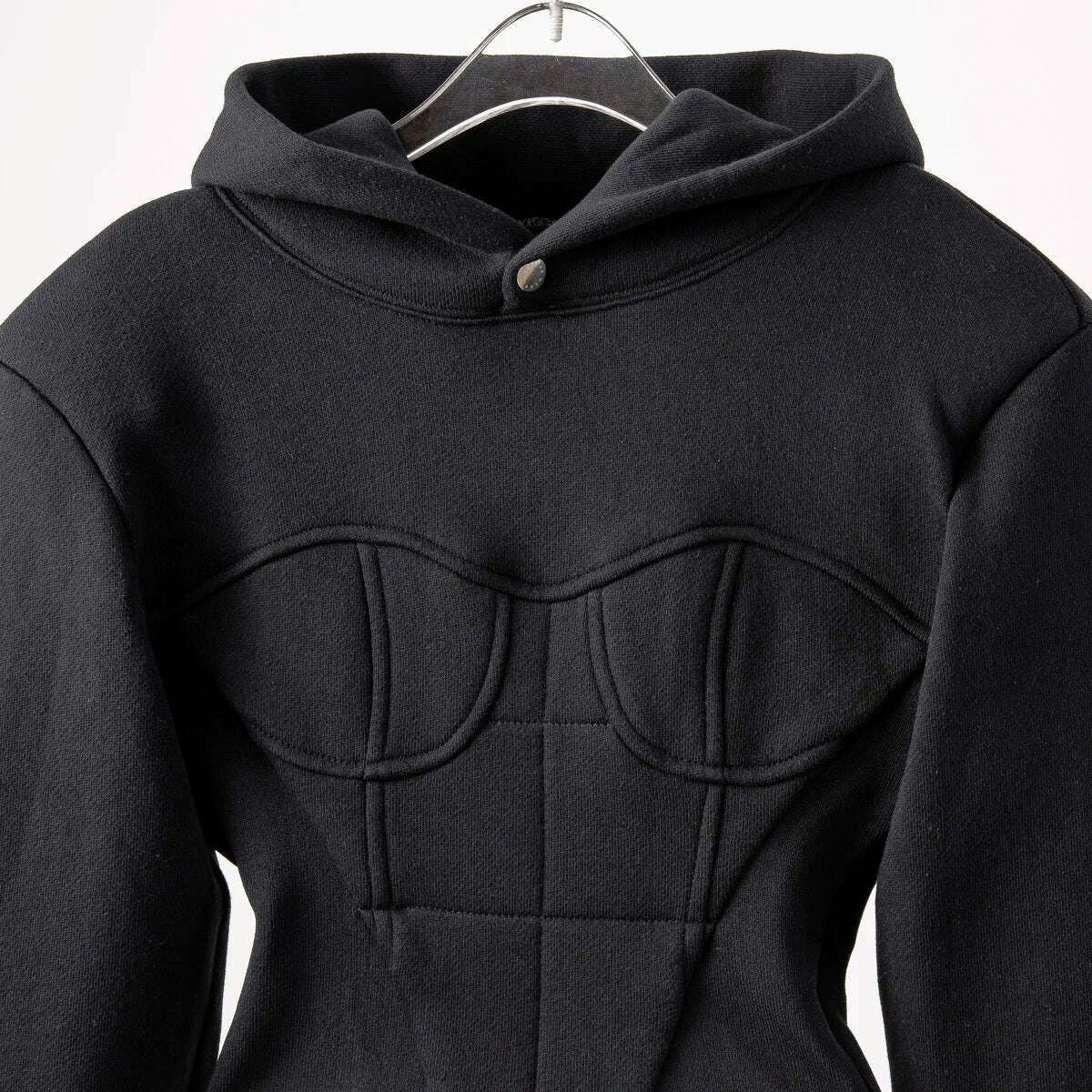 KIMLUD, Yuerwang Women Hoodies Sweatshirt Patchwork Y2k Cropped Hoodies Crop Top Vintage Casual Short Women Sweatshirt 2022 Pullover, KIMLUD Women's Clothes